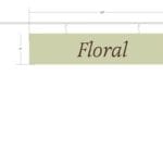 Traditional Collection's aisle pendants for aisle navigation that are 4" tall by 19" wide and are made of 3 millimeter.