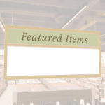Traditional Collection's hanging promotional sign that holds either a dry erase board or flip pad insert with a custom header