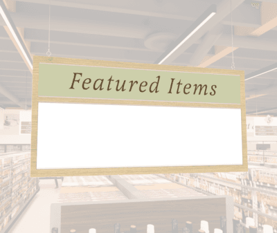 Traditional Collection's hanging promotional sign that holds either a dry erase board or flip pad insert with a custom header