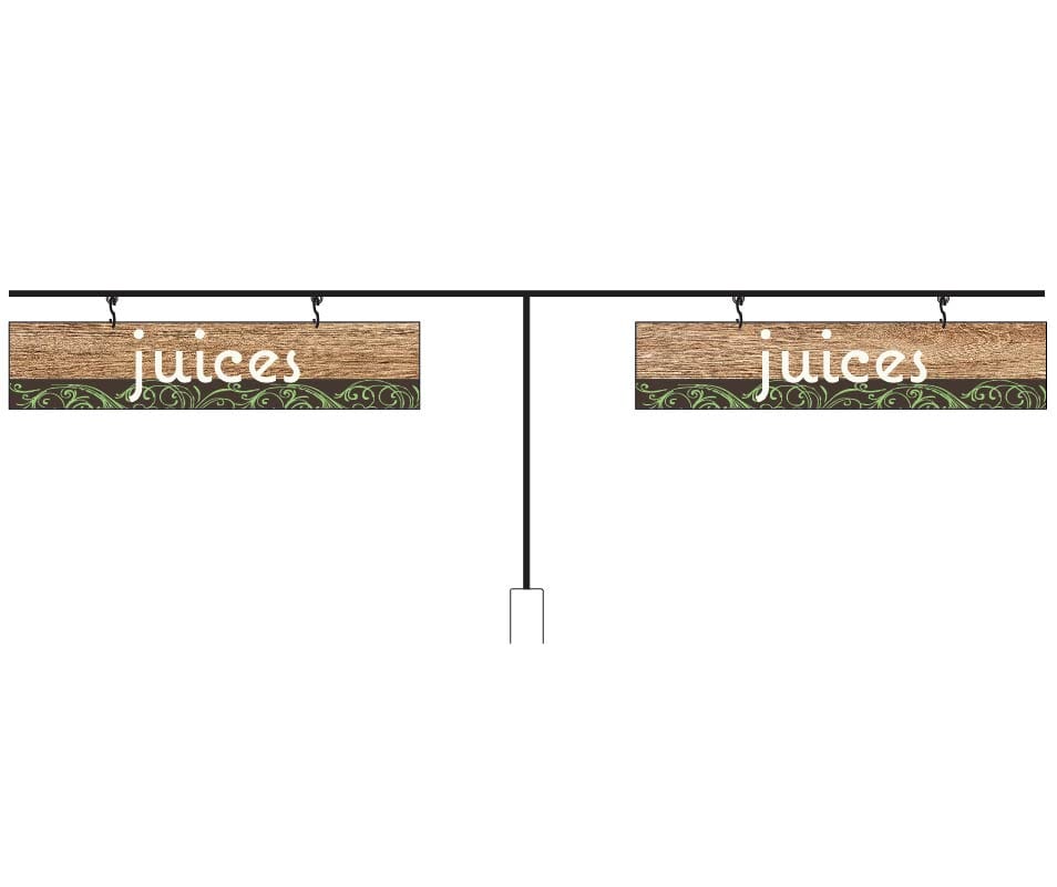 Aisle Outrigger, T-Brackets Shop2It Retail - Aisle Outrigger, T-Brackets