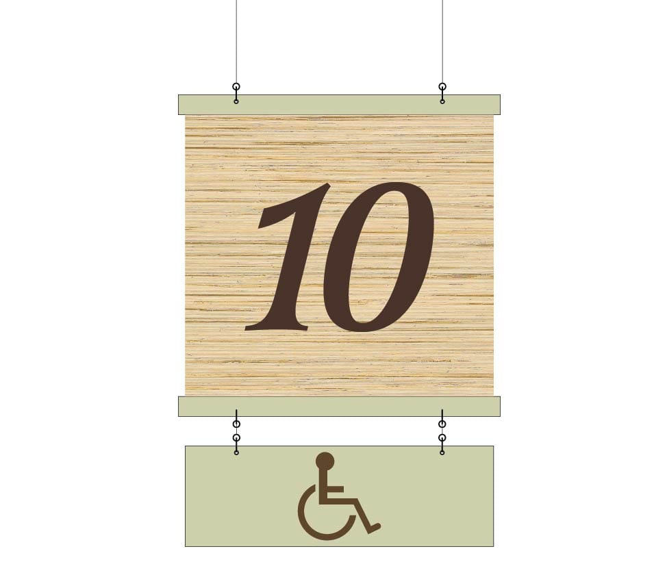 Checkstand Sign (Traditional) - ADA Shop2It Retail - Checkstand Sign (Traditional) - ADA