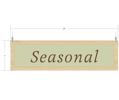 Department Sign, Hanging (Traditional) - Seasonal - Image 3