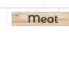 Modern Collection's 4" tall by 19 " wide aisle outrigger on l-bracket to be mounted on spine of aisle shelves or gondolas.