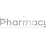 Modern collection's Pharmacy dept. wayfinding sign large wall copy dimensional letters measuring about 29" tall by 164" wide.