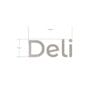 Modern collection's Deli department wayfinding sign large wall copy dimensional letters measuring about 24" tall by 59" wide.