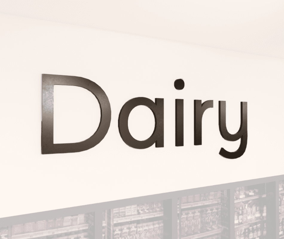 Department Sign, Wall Copy (Modern) - Dairy Shop2It Retail - Department Sign, Wall Copy (Modern) - Dairy