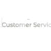 Modern collection's Customer Service wayfinding sign large wall copy dimensional letters measuring about 24" tall by 280" wide