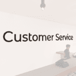 Modern collection wall copy dimensional letters for Customer Service department wayfinding. Aluminum face with finished edge