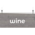 Modern Collection's single sided dept with the top half-inch of the sign is covered with a metal-finish vinyl & finished back