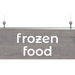 Modern Collection's single sided dept with the top half-inch of the sign is covered with a metal-finish vinyl & finished back