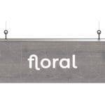 Modern Collection's single sided dept with the top half-inch of the sign is covered with a metal-finish vinyl & finished back