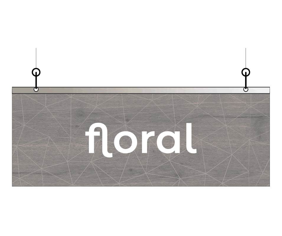 Department Sign, Hanging (Modern) - Small, Floral Shop2It Retail - Department Sign, Hanging (Modern) - Small, Floral