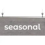 Modern Collection's single sided dept with the top half-inch of the sign is covered with a metal-finish vinyl & finished back
