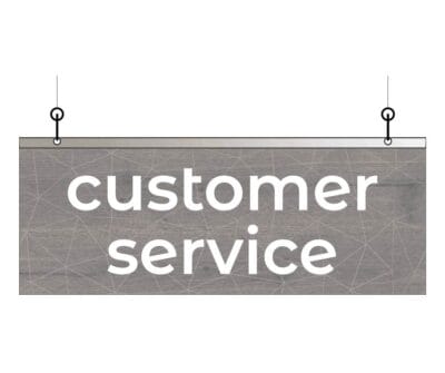 Department Sign, Hanging (Modern) - Small, Customer Service - Image 3