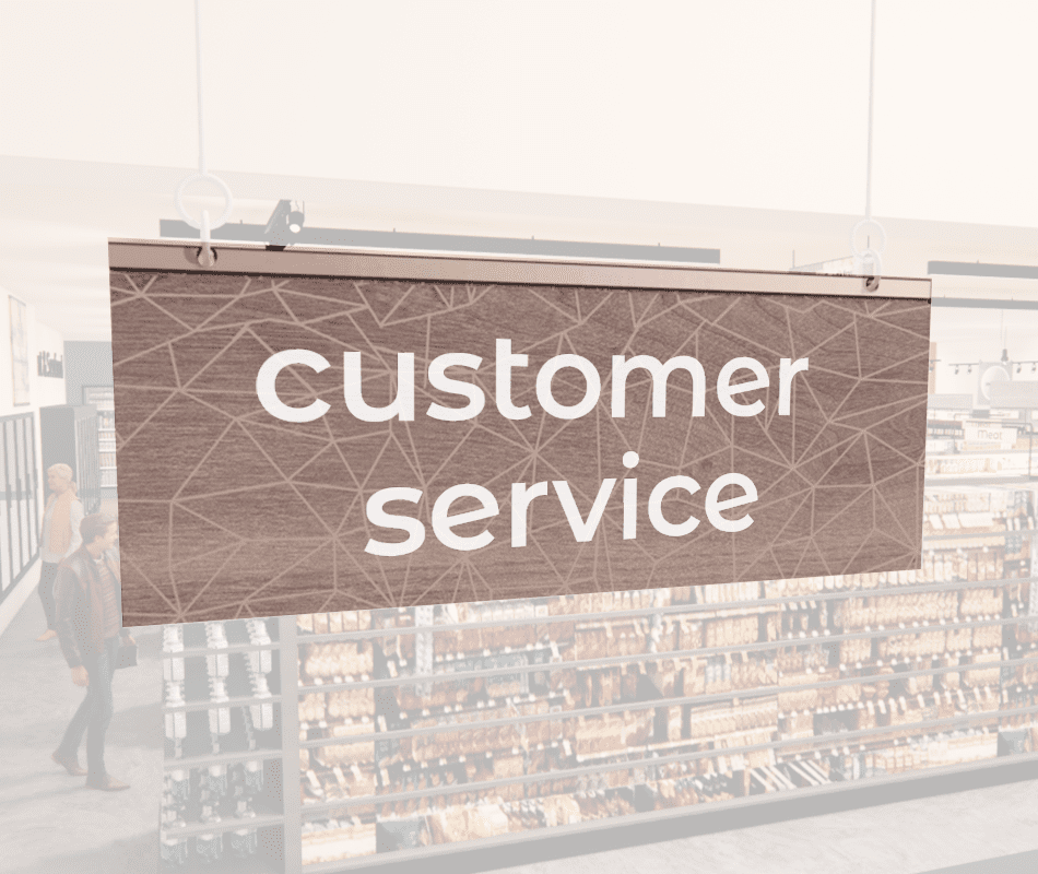 Department Sign, Hanging (Modern) - Small, Customer Service Shop2It Retail - Department Sign, Hanging (Modern) - Small, Customer Service