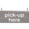 Modern Collection's single sided dept with the top half-inch of the sign is covered with a metal-finish vinyl & finished back