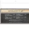 Modern Collection's menu board chalkboard is overall 23.5" tall by 47.5" wide and the chalkboard is 14.37" tall by 45" wide.