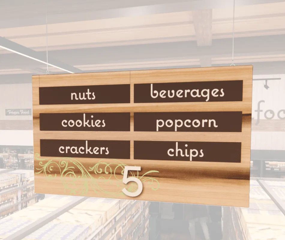 Aisle Marker (Natural) Shop2It Retail - Aisle Marker (Natural)