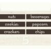 Natural Collection's double sided Aisle marker is overall 27.5" tall by 47" wide.The inserts are 4" tall by 21.5" wide.
