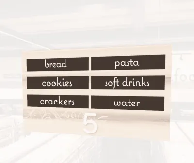 Shop2It Retail - Aisle Marker Inserts (Natural) - Full Library
