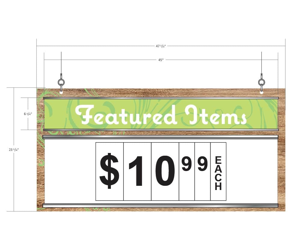 Promo Sign (Natural) Shop2It Retail - Promo Sign (Natural)
