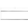 Natural Collection's Promotional dry erase board insert measusres 12.4" tall by 48" wide. It attaches to PVC 3 mm thick.