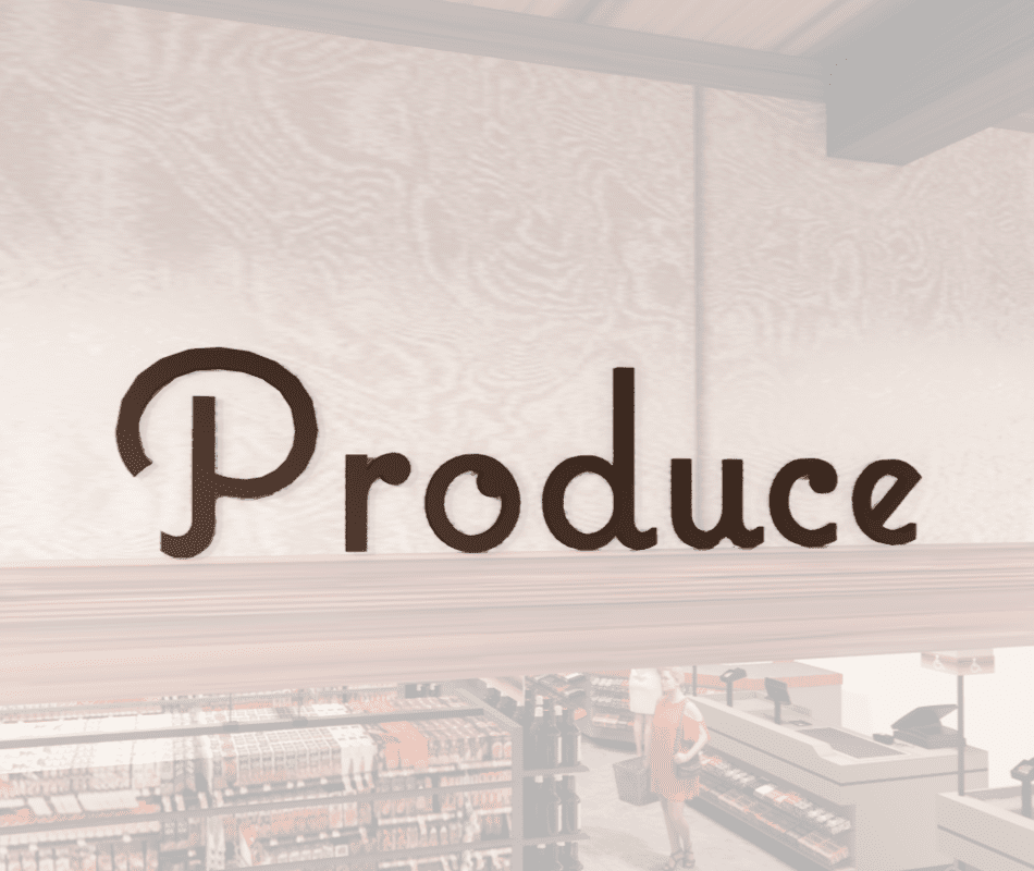 Department Sign, Wall Copy (Natural) - Produce Shop2It Retail - Department Sign, Wall Copy (Natural) - Produce