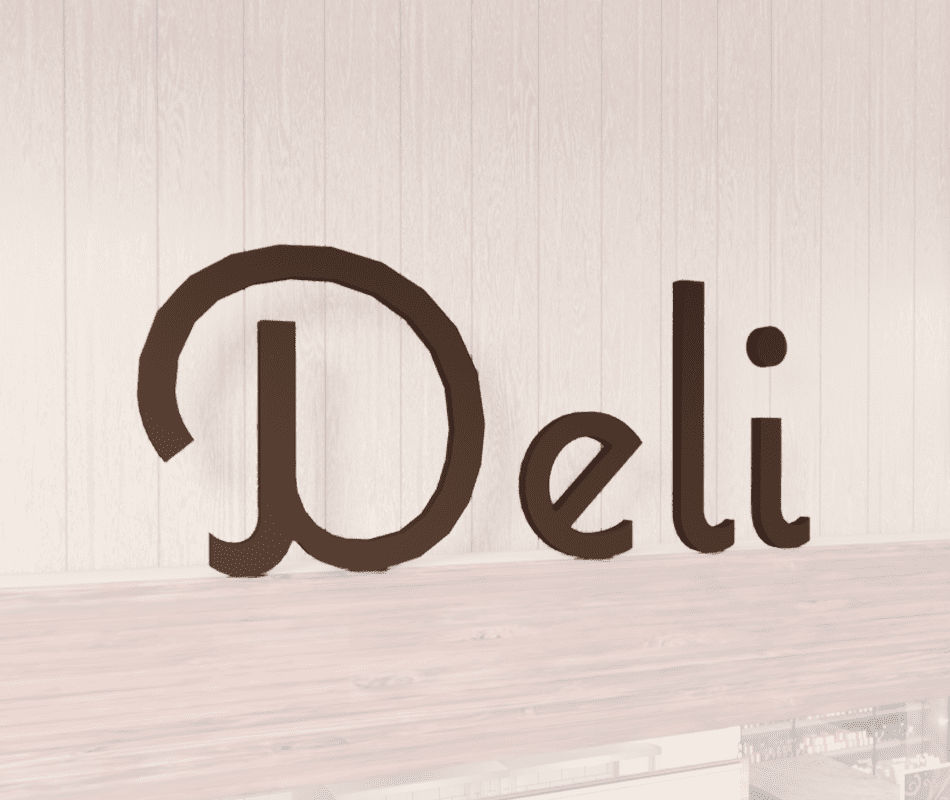Department Sign, Wall Copy (Natural) - Deli Shop2It Retail - Department Sign, Wall Copy (Natural) - Deli