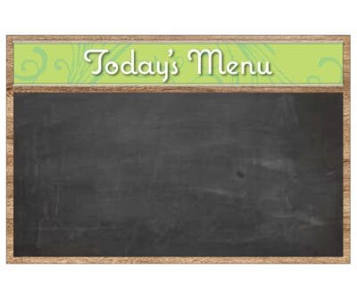 Menu Board (Natural) - Chalkboard - Image 2
