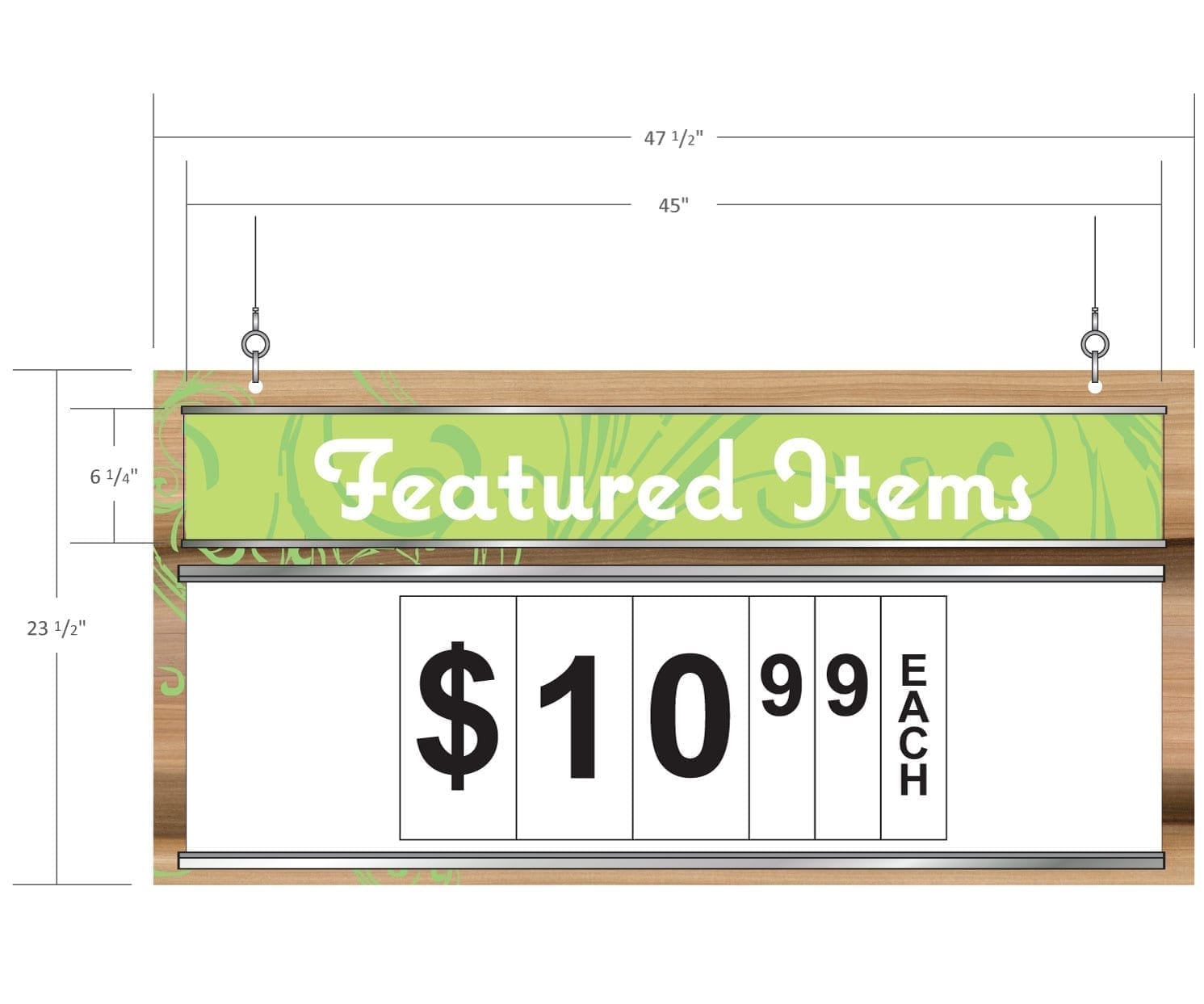 Promo Sign Insert (Natural) - Flip Pad Shop2It Retail - Promo Sign Insert (Natural) - Flip Pad