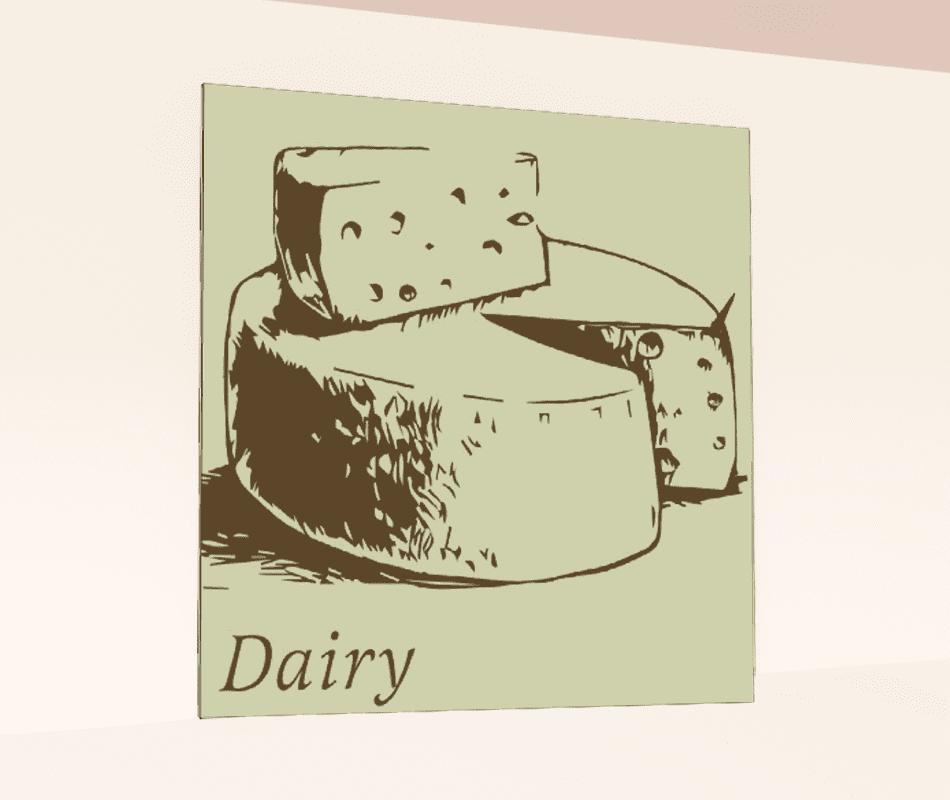 Department Sign, Wall Graphics (Traditional) - Dairy Shop2It Retail - Department Sign, Wall Graphics (Traditional) - Dairy