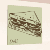 Department Sign, Wall Graphics (Traditional) - Deli - Image 2