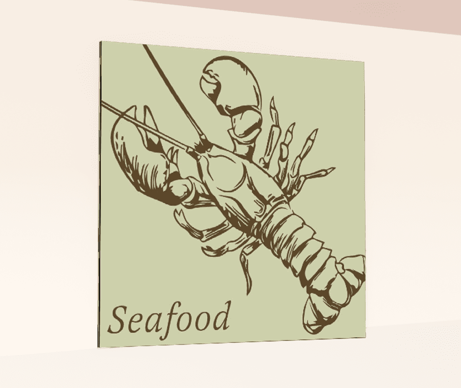 Department Sign, Wall Graphics (Traditional) - Seafood Shop2It Retail - Department Sign, Wall Graphics (Traditional) - Seafood