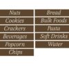 Traditional Collection's aisle marker kit has 184 general inserts which is compatible with the Traditional Aisle Marker.