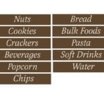 Traditional Collection's aisle marker kit has 184 general inserts which is compatible with the Traditional Aisle Marker.