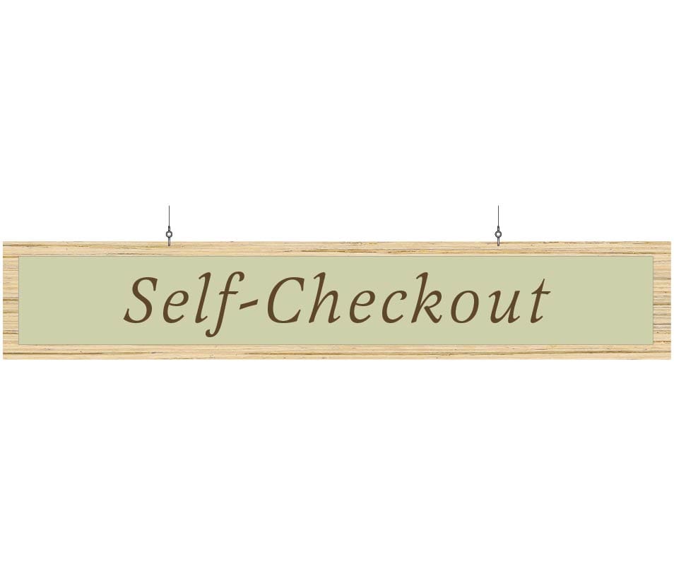 Self-Checkout Sign (Traditional) Shop2It Retail - Self-Checkout Sign (Traditional)