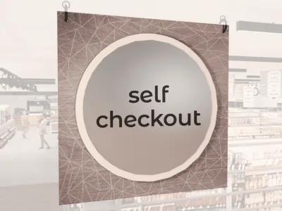 Self-Checkout Sign (Modern)