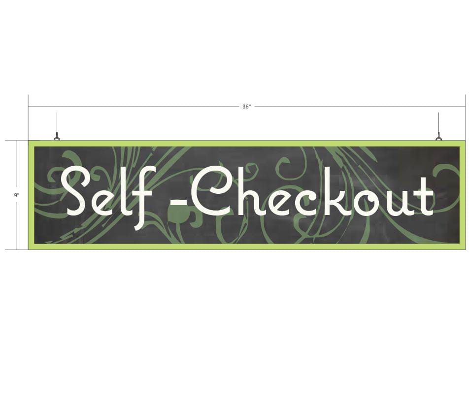 Shop2It Retail - Self-Checkout Sign (Natural)