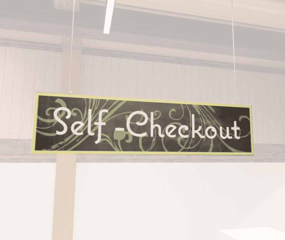 Shop2It Retail - Self-Checkout Sign (Natural)