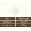 Traditional Collection's aisle marker inserts custom kit of 12 markers for use with the Traditional Aisle Marker.(Sold sep)