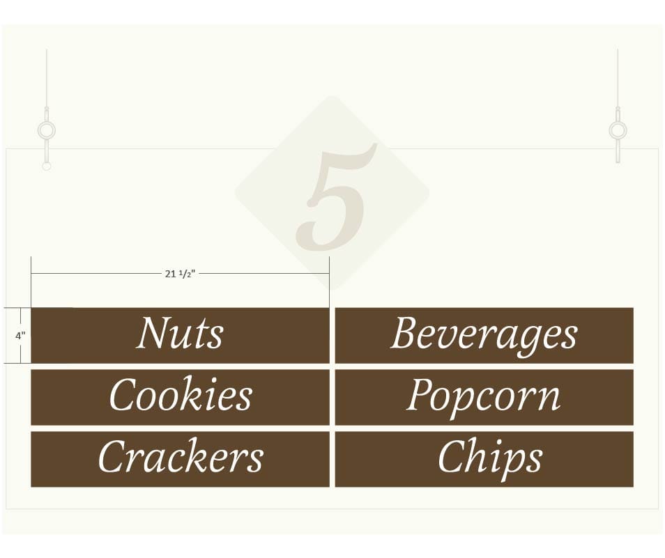 Aisle Marker Inserts (Traditional) - Custom Shop2It Retail - Aisle Marker Inserts (Traditional) - Custom