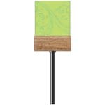 Natural Collection's checkstand cube with the right and left side blank for customizable text and/or symbols.