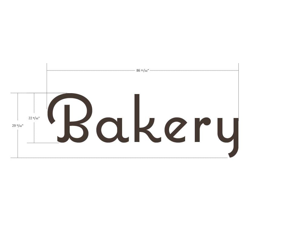 Department Sign, Wall Copy (Natural) - Bakery Shop2It Retail - Department Sign, Wall Copy (Natural) - Bakery