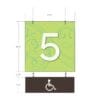 Natural Collection's double sided hanging sign is 23.5" tall by 23.5" wide and digitally printed on 6 millimeter PVC.