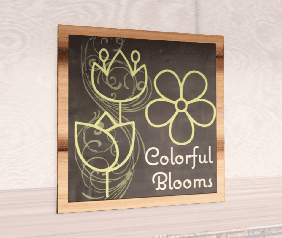 Department Sign, Wall Graphics (Natural) - Floral Shop2It Retail - Department Sign, Wall Graphics (Natural) - Floral