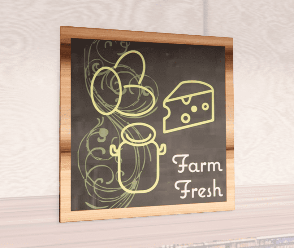 Department Sign, Wall Graphics (Natural) - Dairy Shop2It Retail - Department Sign, Wall Graphics (Natural) - Dairy
