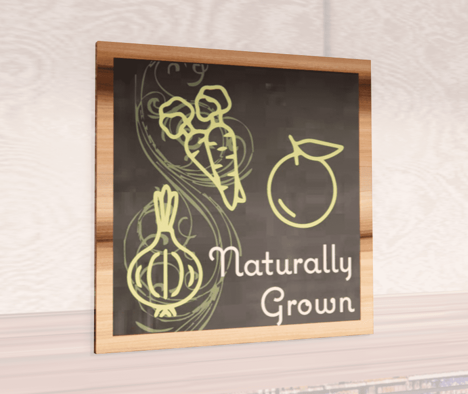 Department Sign, Wall Graphics (Natural) - Produce Shop2It Retail - Department Sign, Wall Graphics (Natural) - Produce
