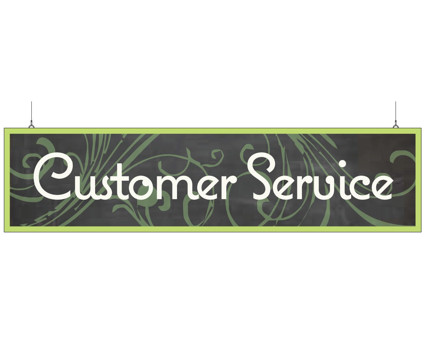 Department Sign, Hanging (Natural) - Customer Service Shop2It Retail - Department Sign, Hanging (Natural) - Customer Service