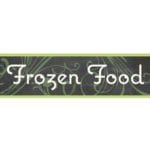 Natural Collection's large 9" tall by 36" wide hanging department sign with text "Frozen Food" for Frozen Dept wayfinding.