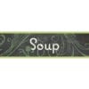 Natural Collection's large 9" tall by 36" wide hanging department sign with text "Soup" for Perpared Food Dept Wayfinding.
